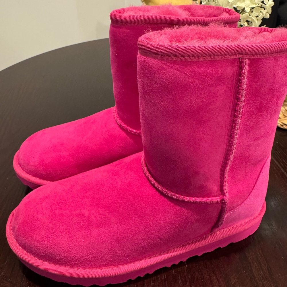 UGG Kids Hot Pink Classic Short Boots